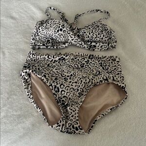 Leopard Print Bikini Set